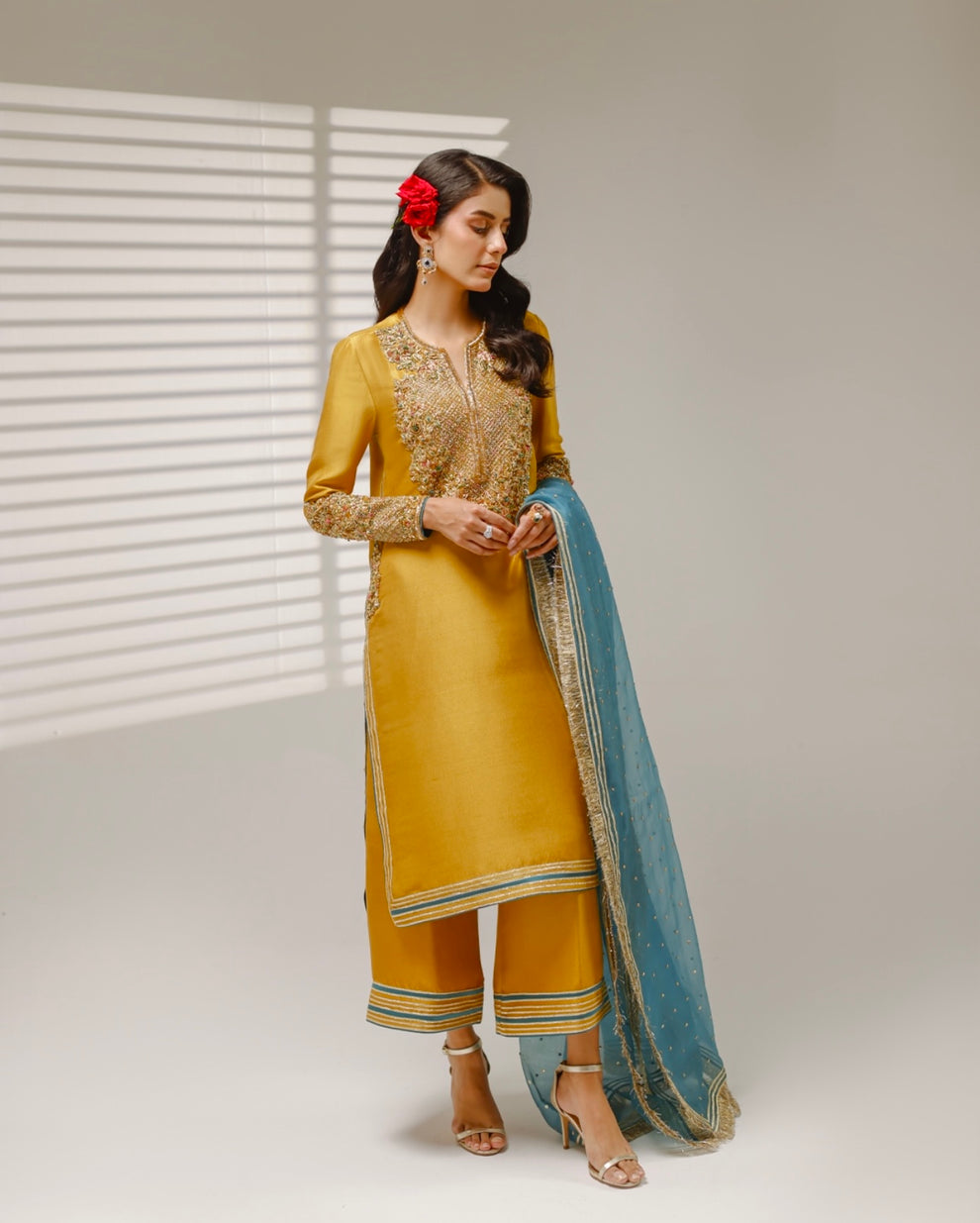 Shahid Chuhan | Mustard - Silk Collection