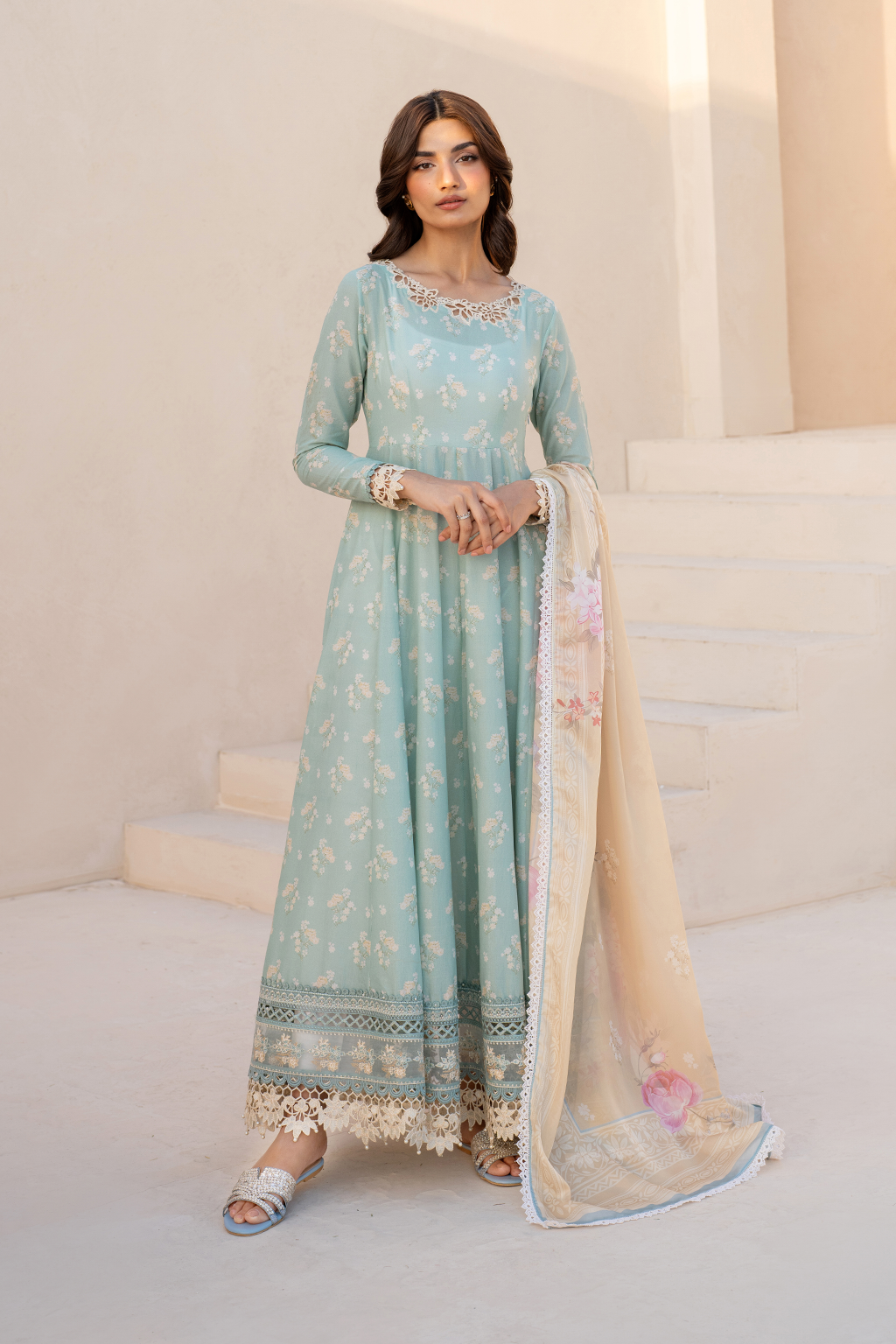 Iznik EFL-06 | Sky Blue - Embroidered Lawn Collection