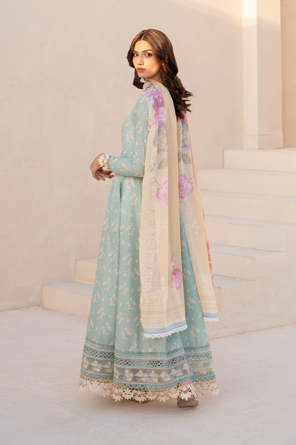 Iznik EFL-06 | Sky Blue - Embroidered Lawn Collection