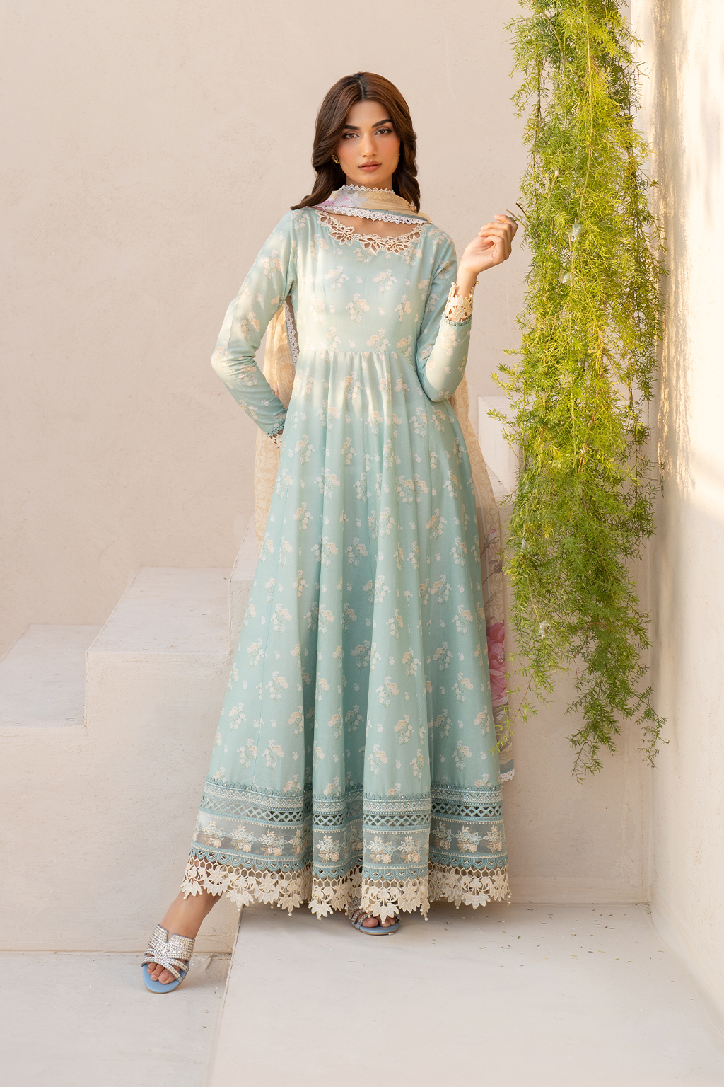 Iznik EFL-06 | Sky Blue - Embroidered Lawn Collection