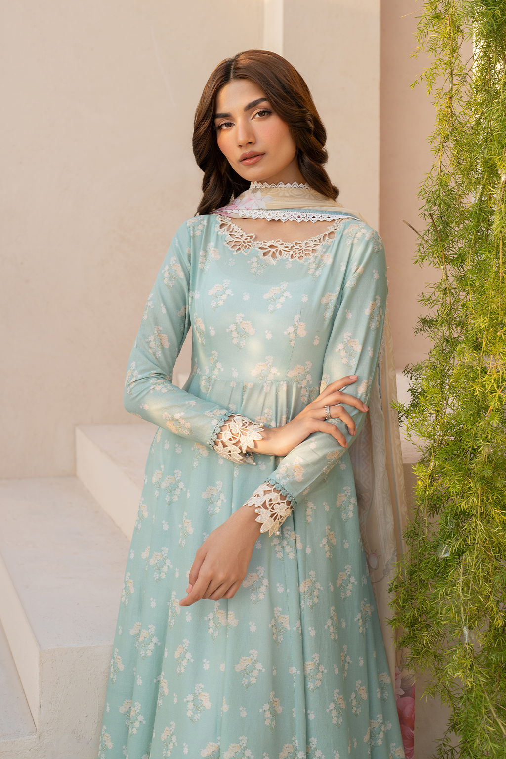 Iznik EFL-06 | Sky Blue - Embroidered Lawn Collection
