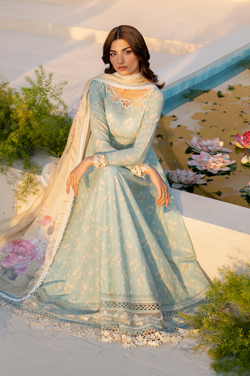 Iznik EFL-06 | Sky Blue - Embroidered Lawn Collection