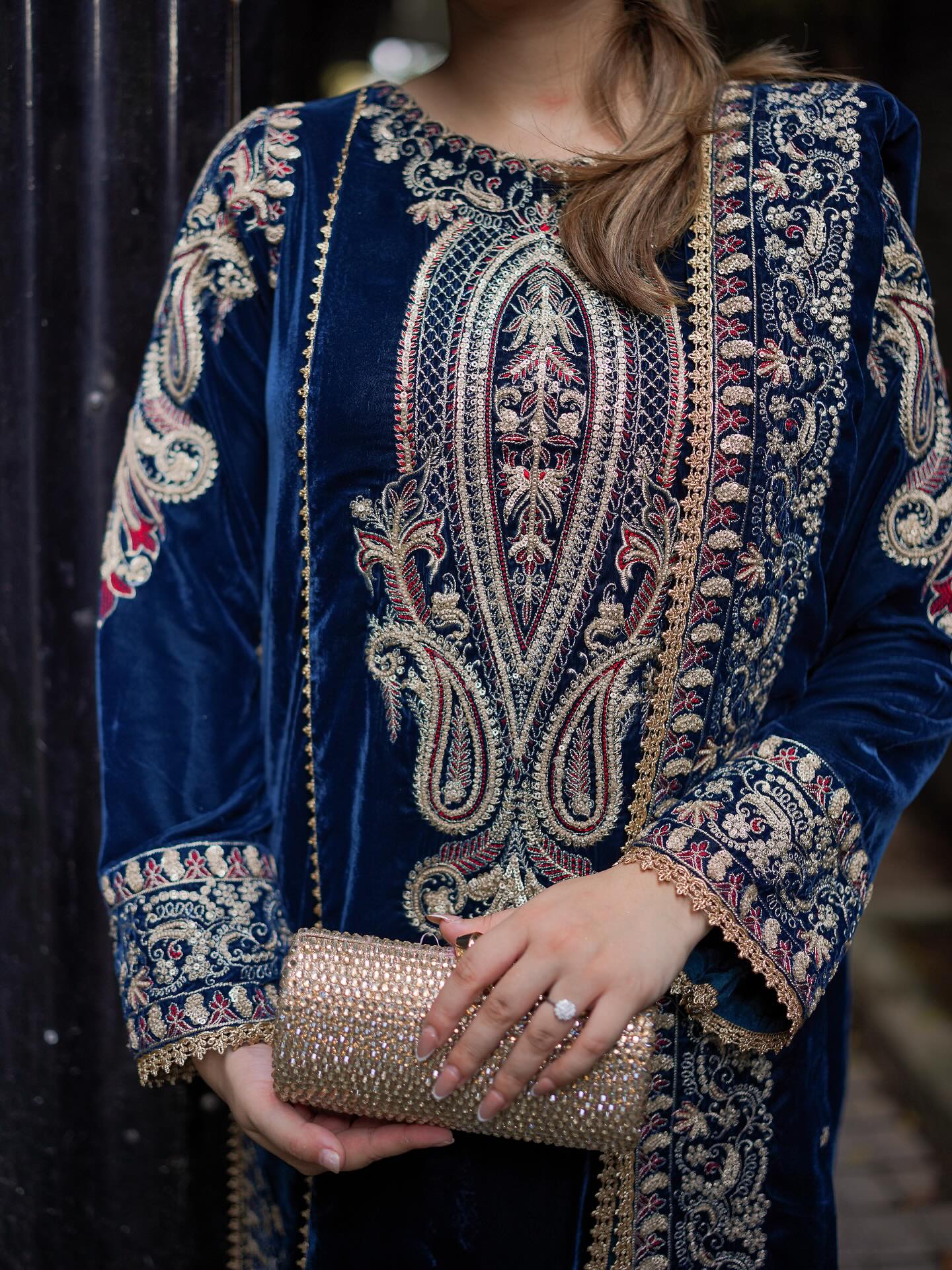 Aneelas | Dark Blue - Velvet Collection