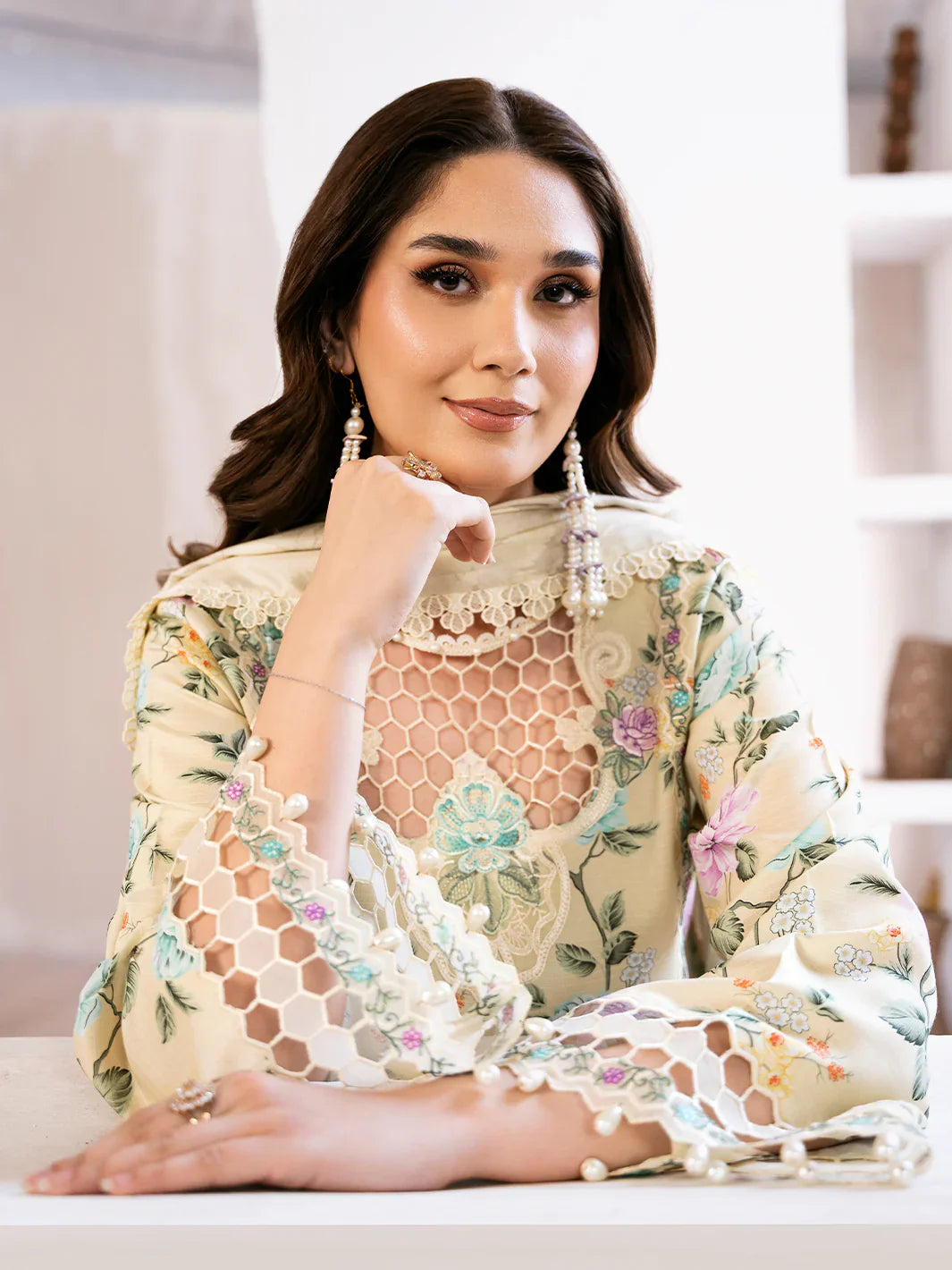 Embroidered Lawn 3 Piece Unstitched Suit BIL-71-B - Summer Collection