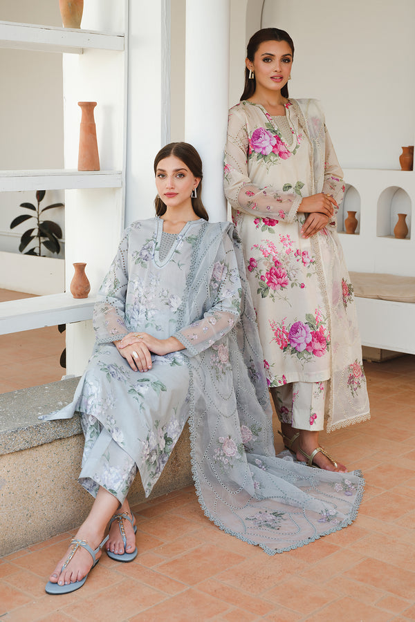 Baroque UF-652 | Off White - Luxury Lawn Collection