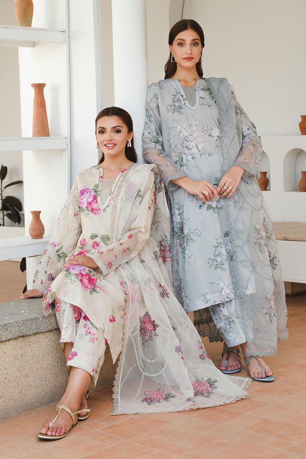 Baroque UF-652 | Off White - Luxury Lawn Collection