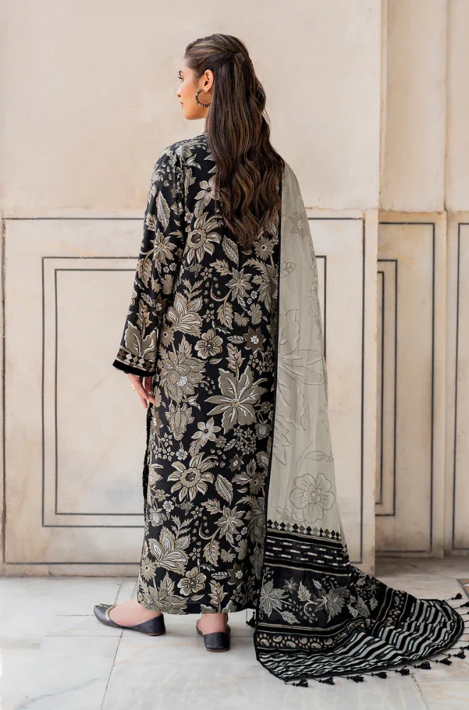Baroque | Black - Lawn with Chiffon Dupatta Collection