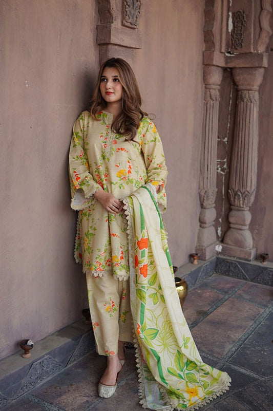 Aneela's | Cream - Lawn Collection