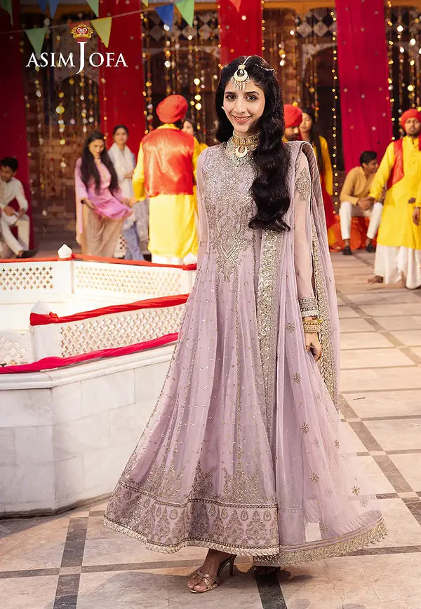 3pc unstitched festive collection-Light Pink-Net