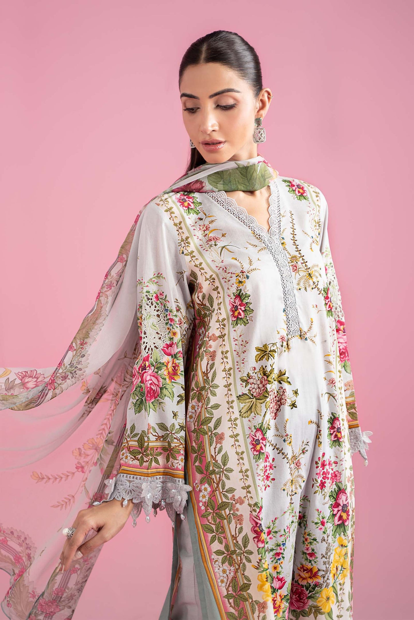 Maria B | Grey - Unstitched Lawn Collection