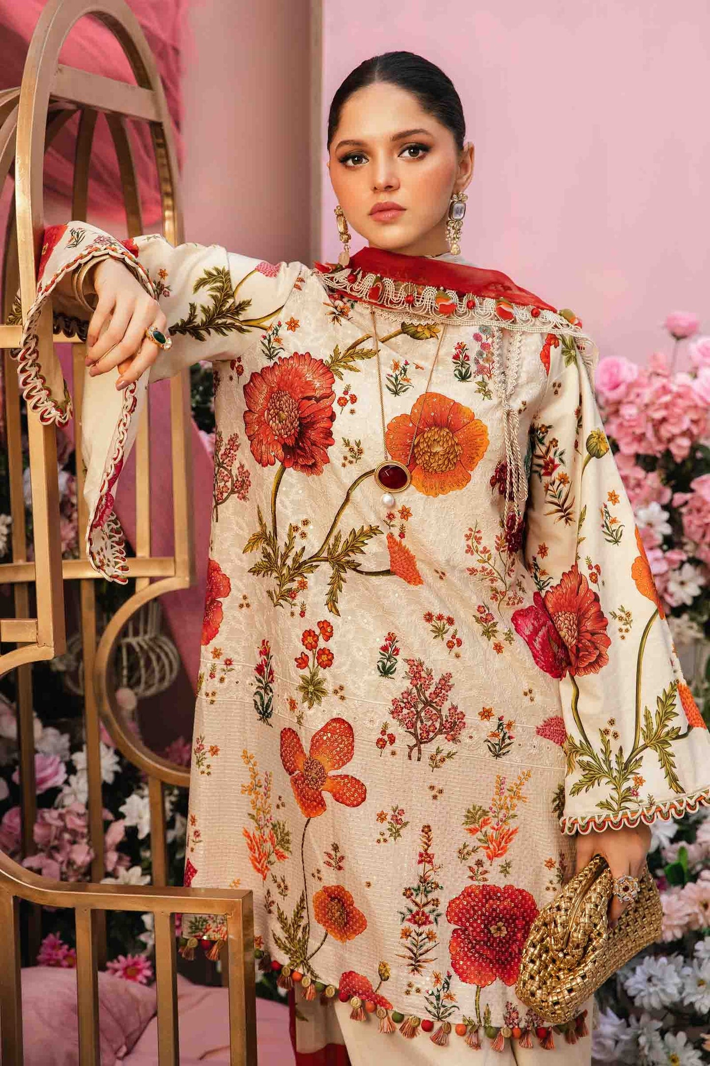 Maria B | Beige - Lawn Collection