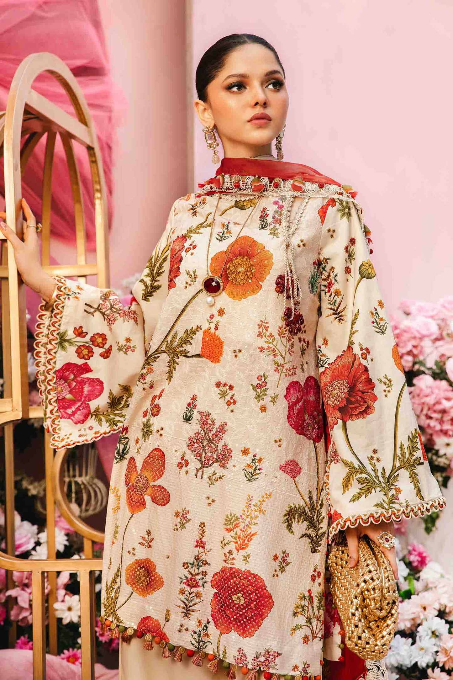 Maria B | Beige - Lawn Collection