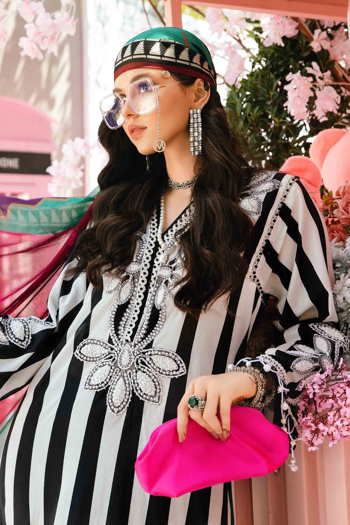 Maria B MPT-2609-B | Black - 3 Piece Unstitched Embroidered Lawn Suit