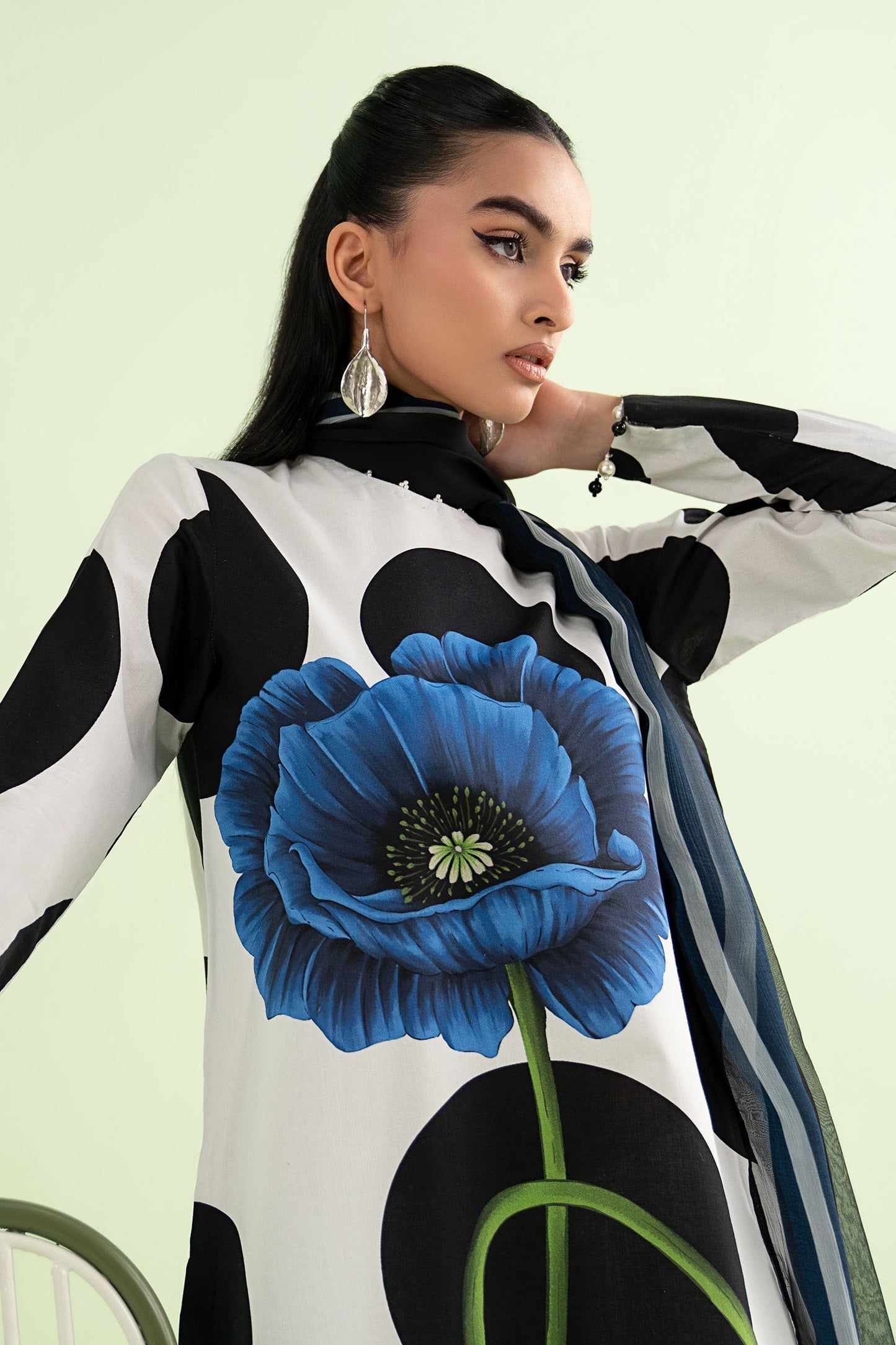 Maria B MPS-2913-A | White - Lawn Collection