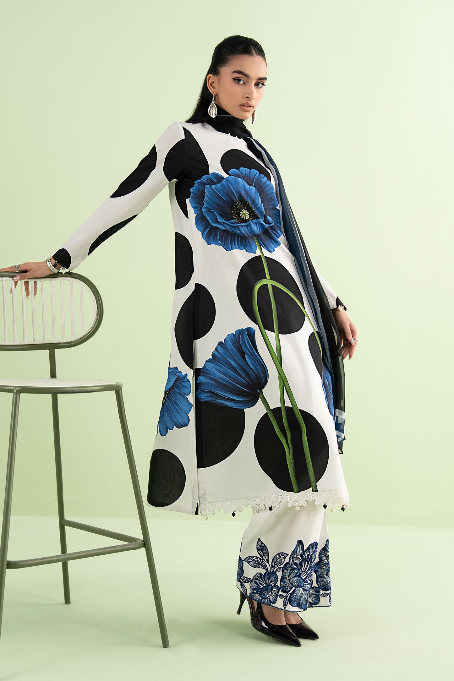 Maria B MPS-2913-A | White - Lawn Collection