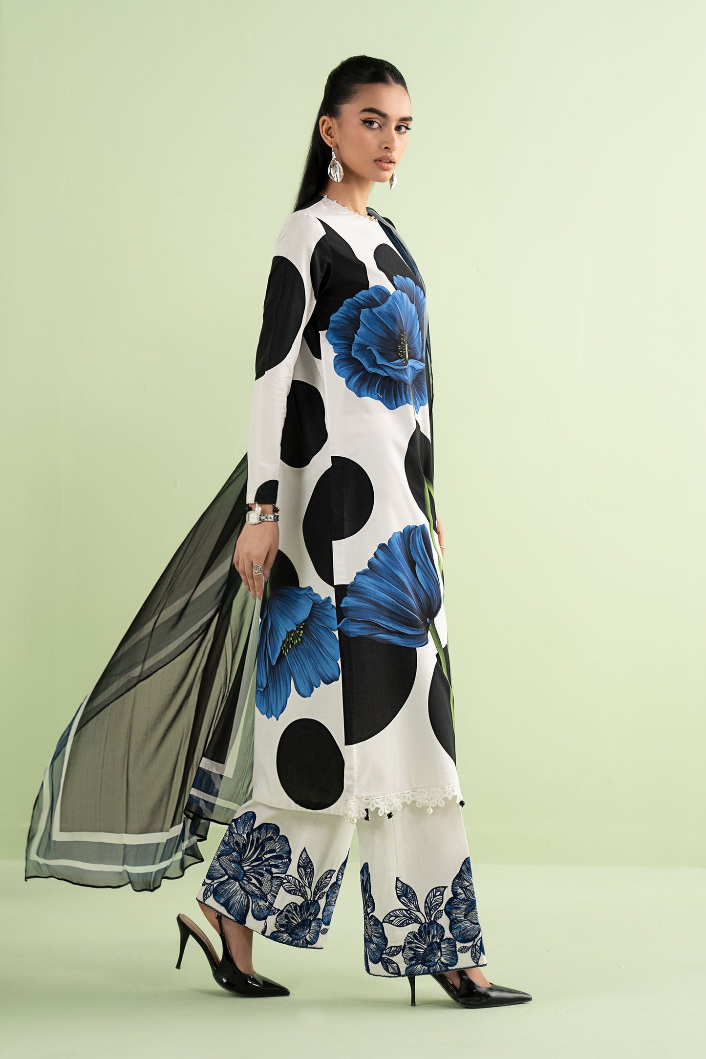 Maria B MPS-2913-A | White - Lawn Collection
