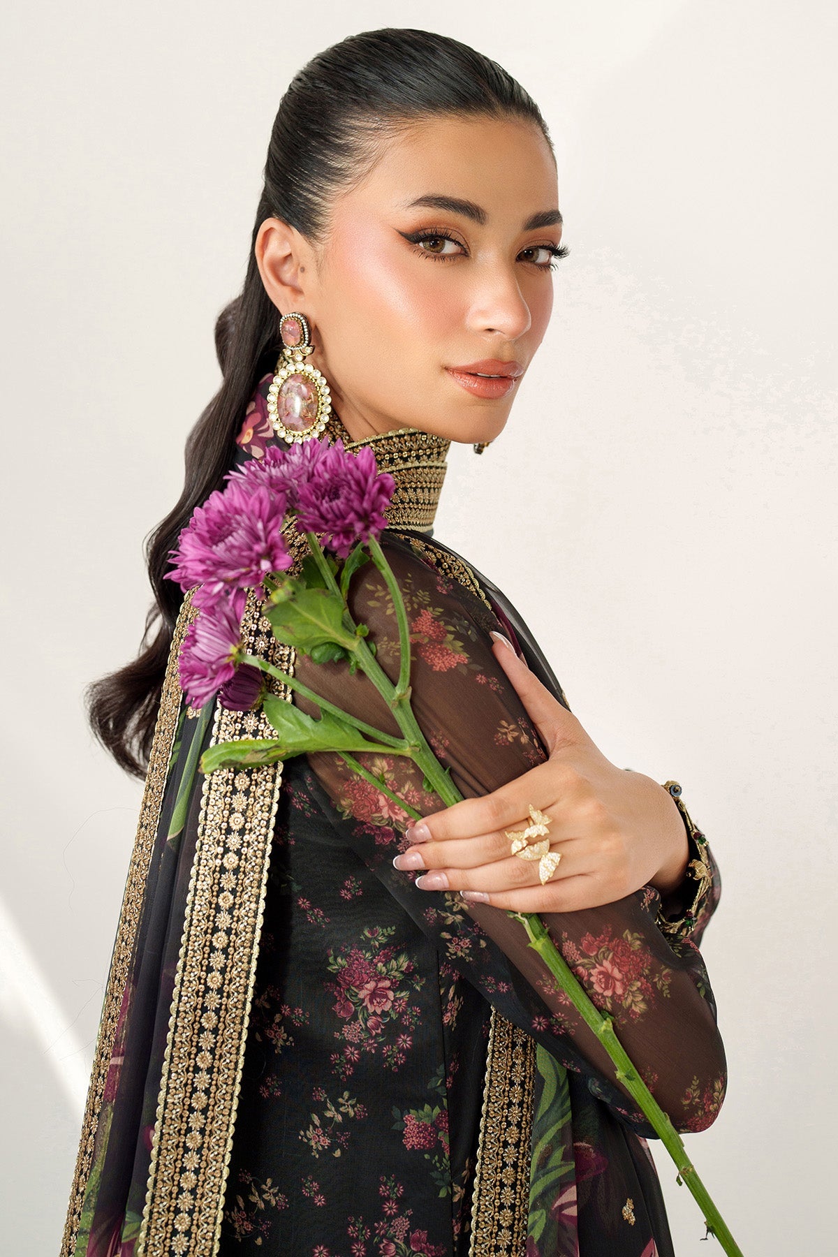 Jazmin | Black - Silk Collection