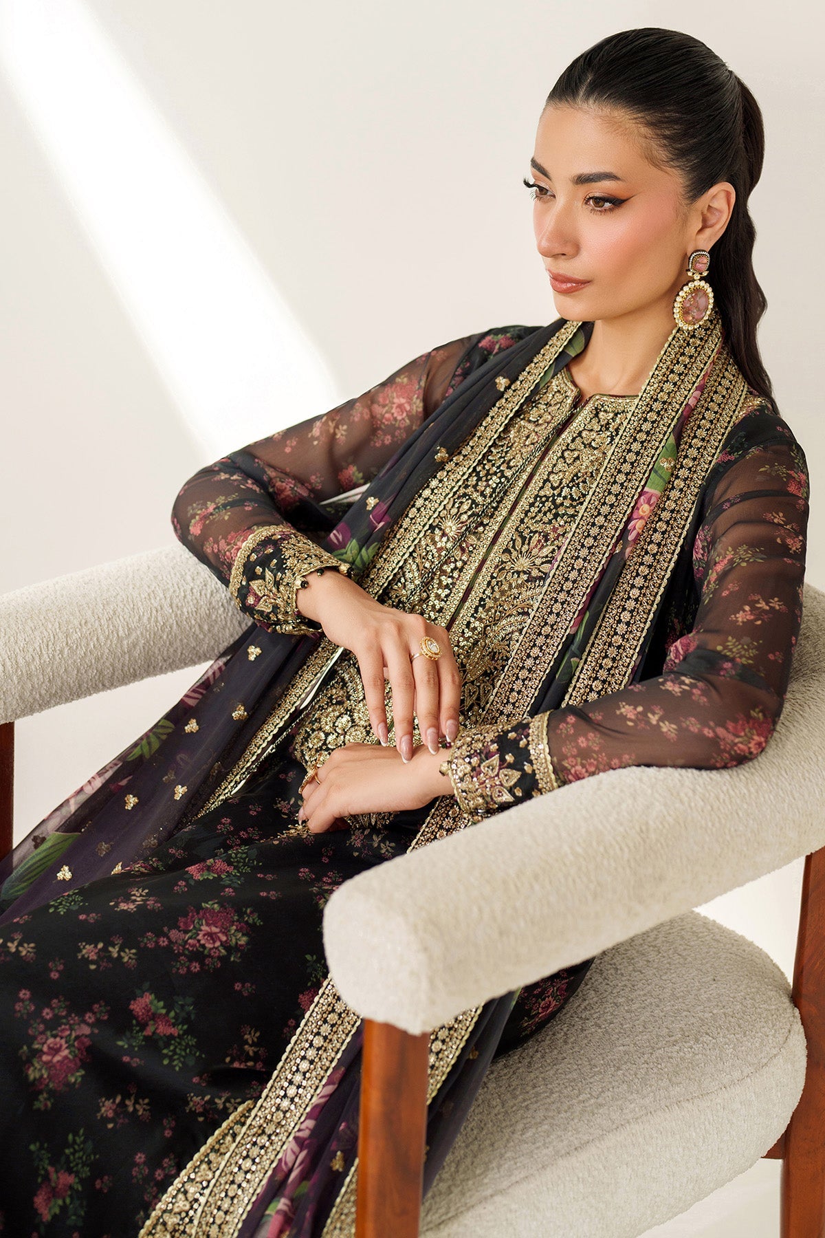 Jazmin | Black - Silk Collection