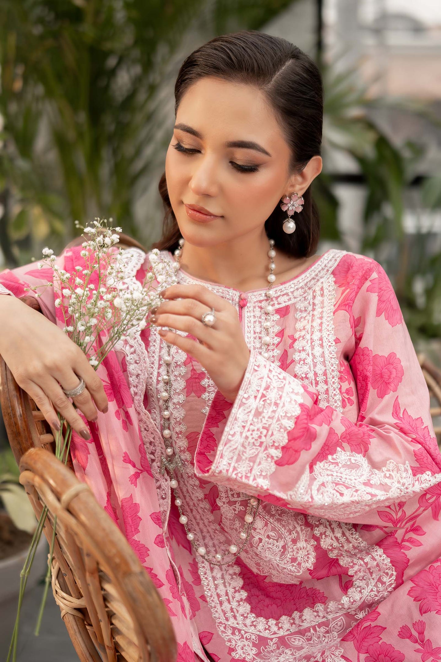 Maria B | Pink - 3 Piece Printed Lawn Suit
