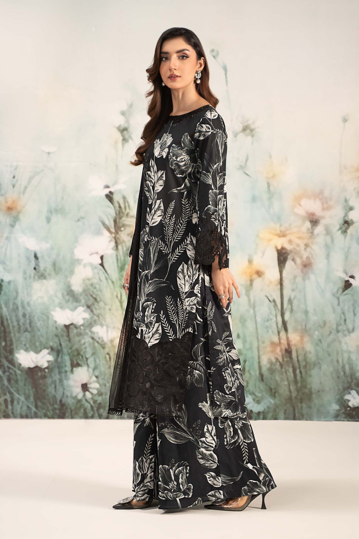 Maria B | Black - 3 Piece Printed Lawn Suit