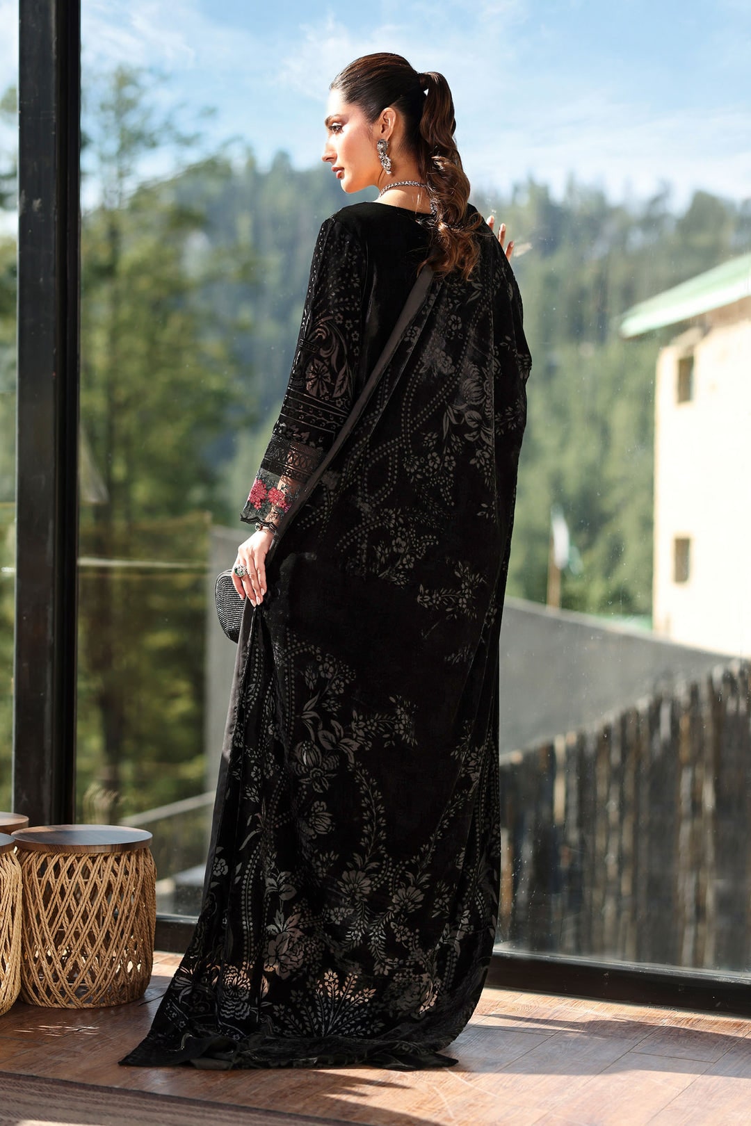 Maria B | Black - Velvet Collection