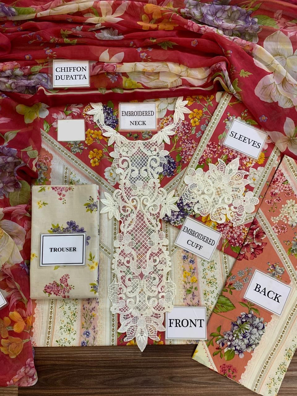 3 Piece Unstitched Printed Lawn Suit | MPT-2509-B