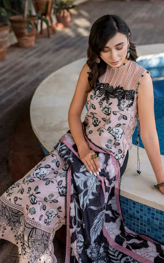 Asifa Nabeel MK-02 Unstitched Lawn