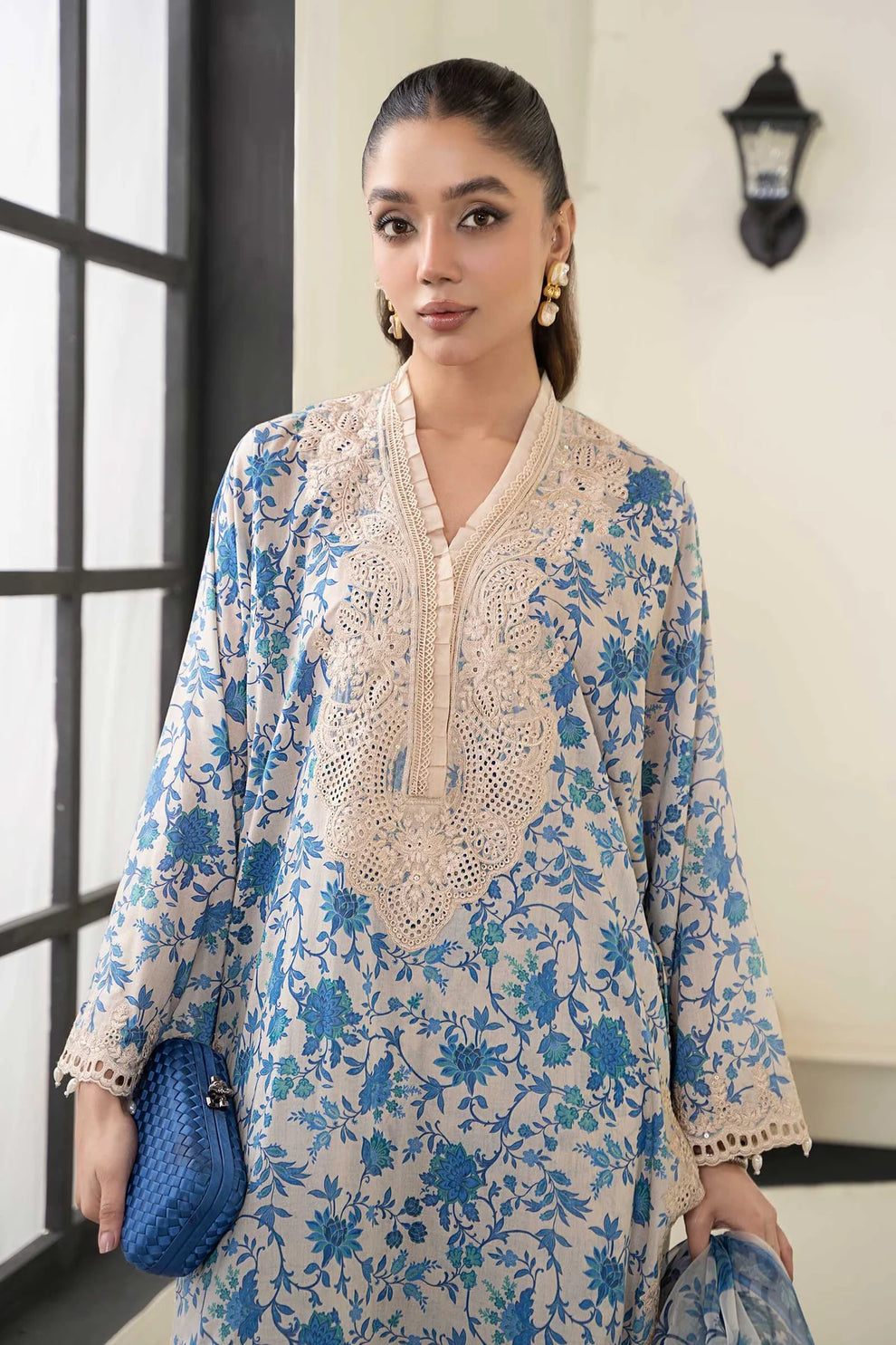 Blue-Maria B Blue MPrint Luxury Lawn Collection