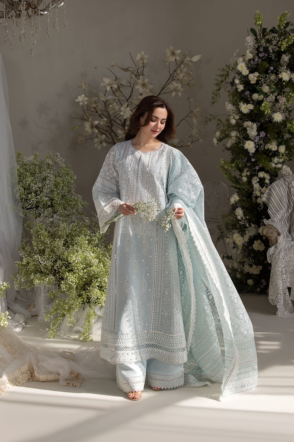 Sobia Nazir | Ice Blue - Luxury Lawn Collection