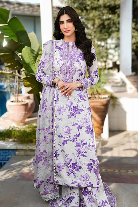Aneelas | Purple - Digital Printed Luxury Lawn Collection