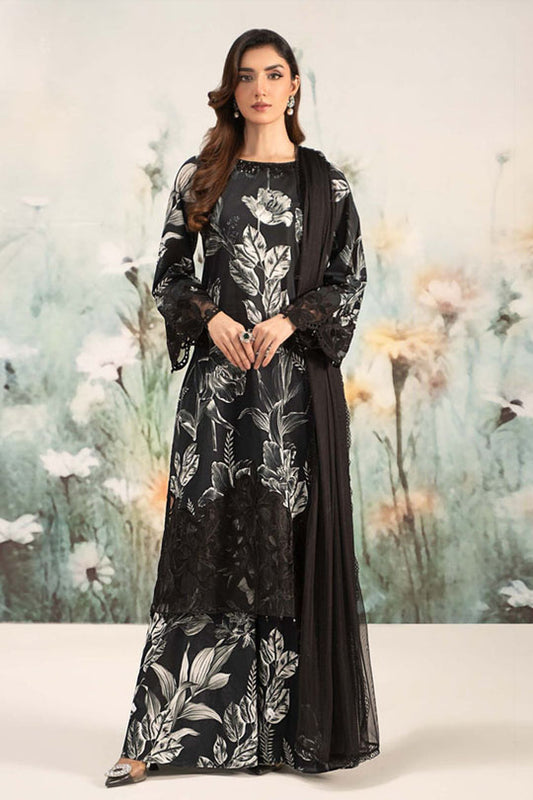 Maria B | Black - 3 Piece Printed Lawn Suit