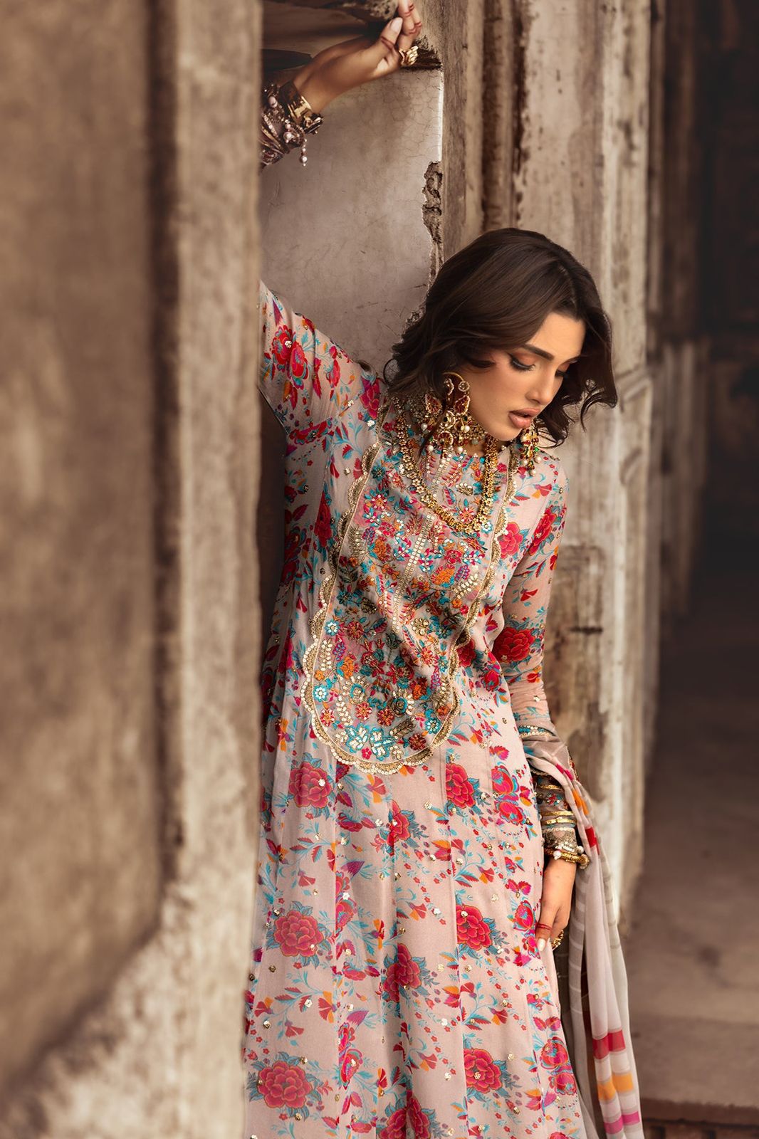 Charizma | Multi Floral - Embroidere Chiffon Collection