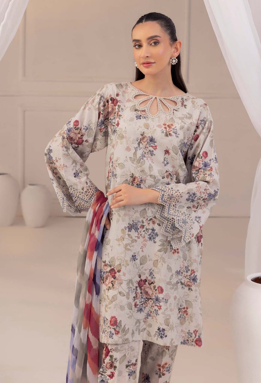 Baroque | Skin - Lawn with Chiffon Dupatta Collection