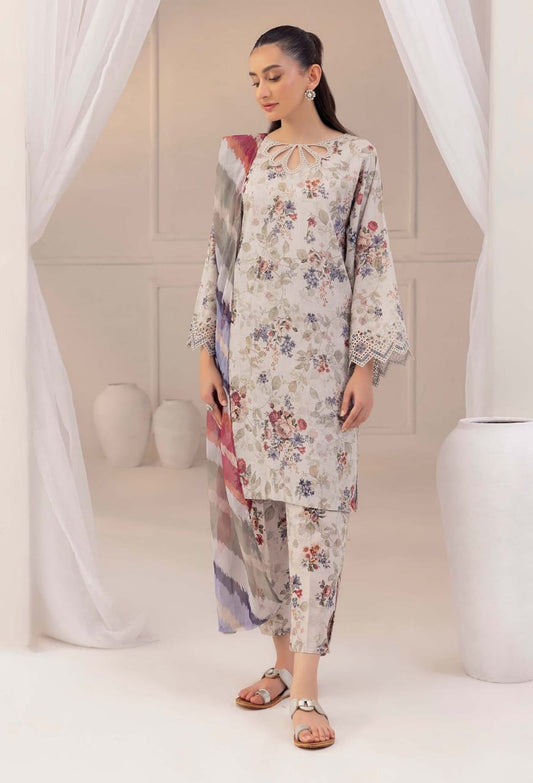 Baroque | Skin - Lawn with Chiffon Dupatta Collection