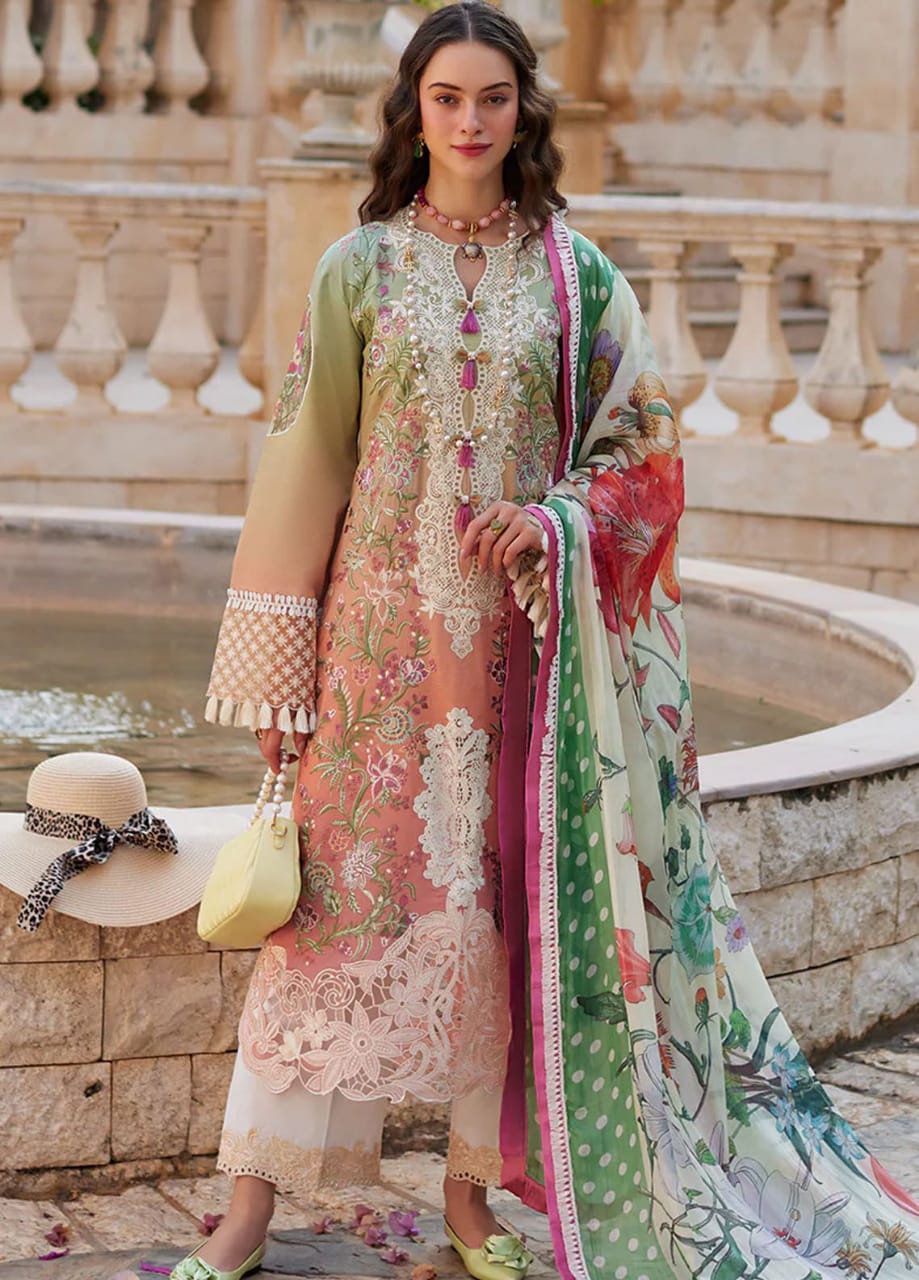 Mushq | Tie & die - Cambric With Silk Dupatta Collection