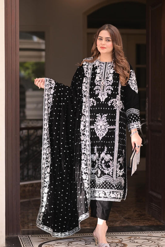 Aneela's | Black - Lawn Collection