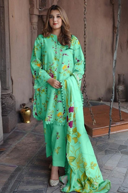 Aneela's | Sage Green - Lawn Collection