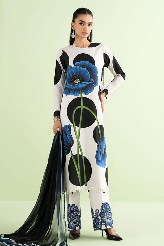 Maria B MPS-2913-A | White - Lawn Collection