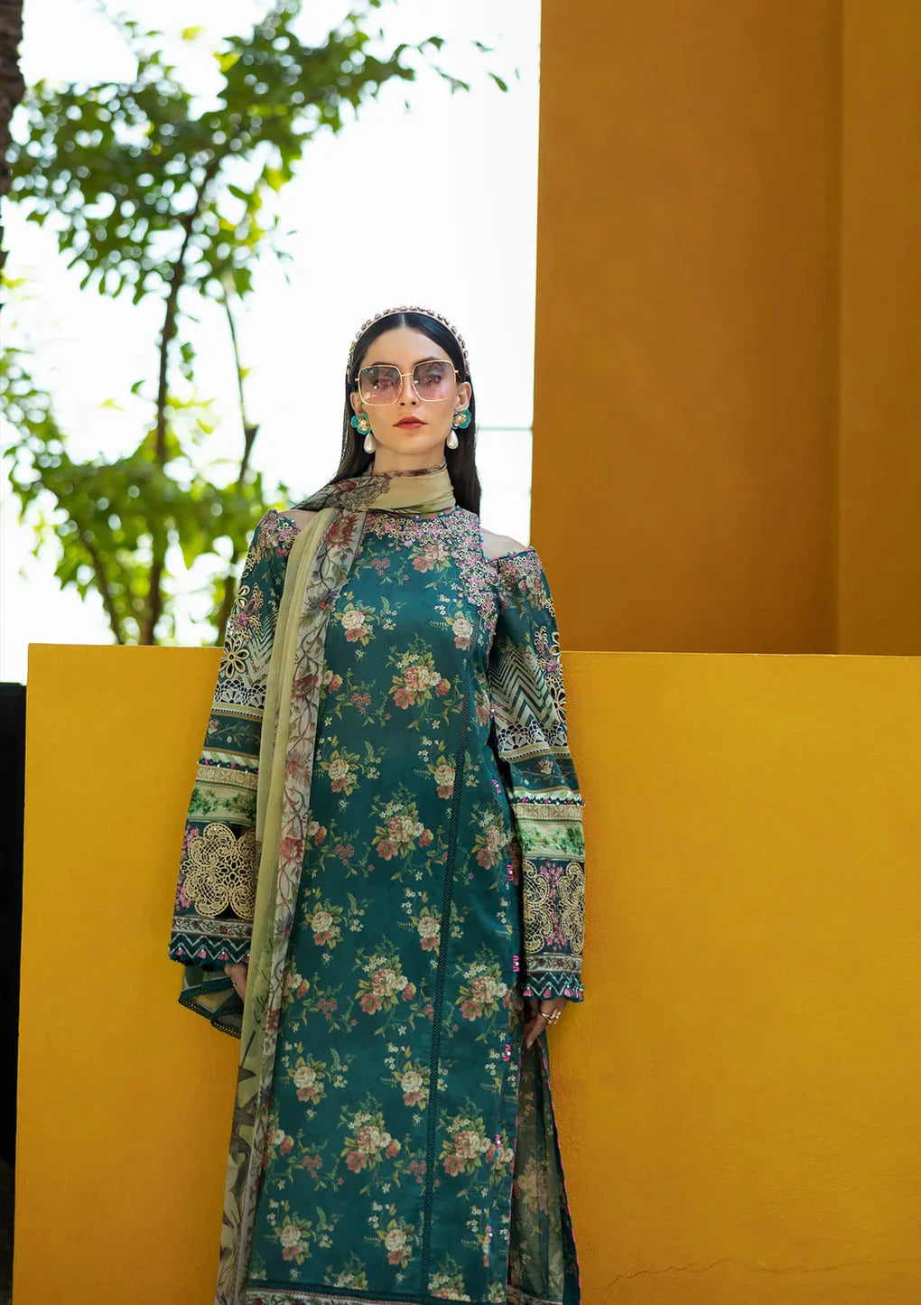 Elaf - Signature Embroidered Lawn Collection 2025 - 07A