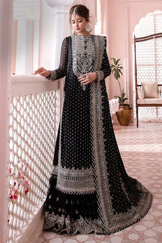 Asim Jofa | Black - Chiffon Collection