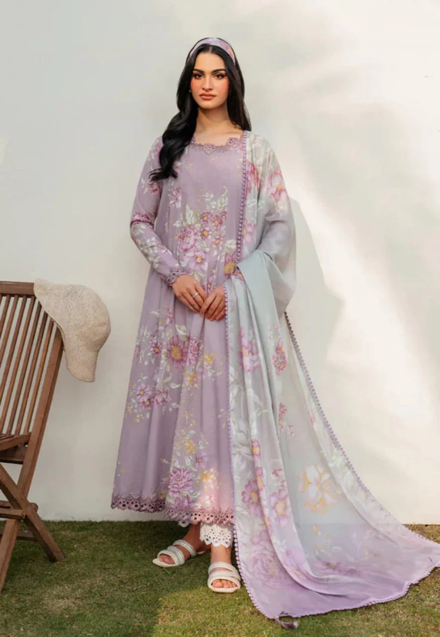 Iznik 3 Piece Unstitched Luxury Printed Embroidered Lawn- Eid Collection