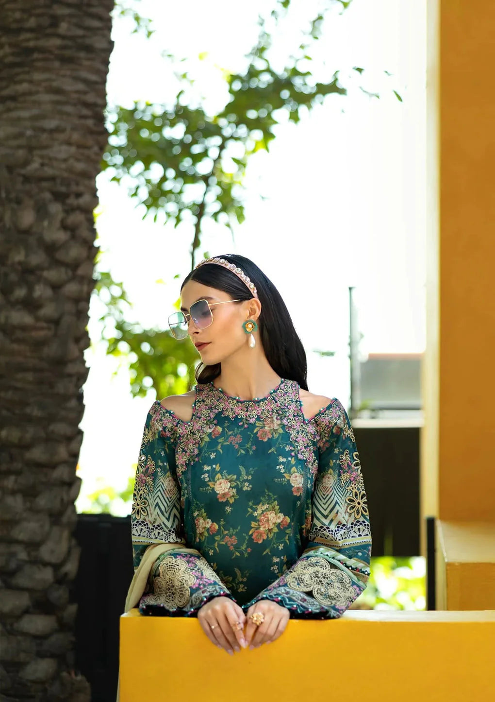 Elaf - Signature Embroidered Lawn Collection 2025 - 07A
