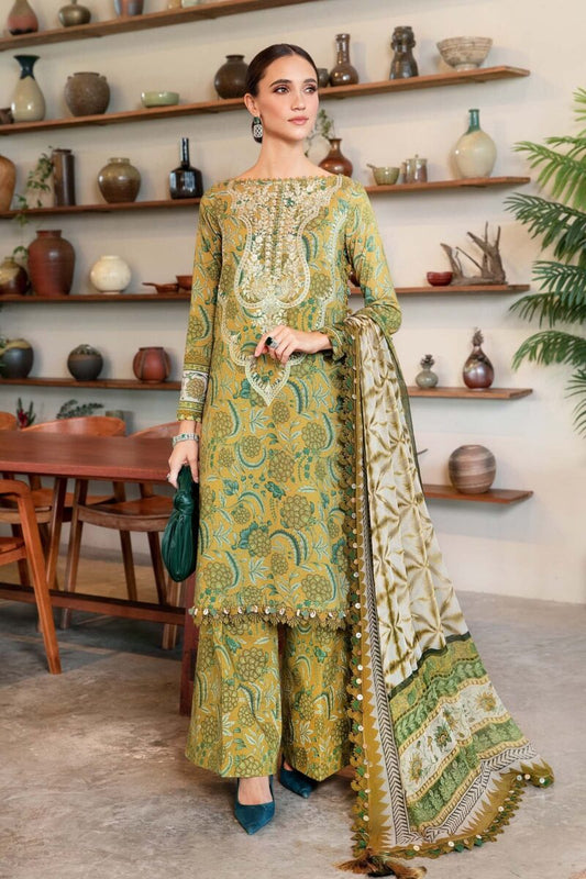 Maria.B MPrints Embroidered Lawn Unstitched 3Pc Suit MPT-2513-B