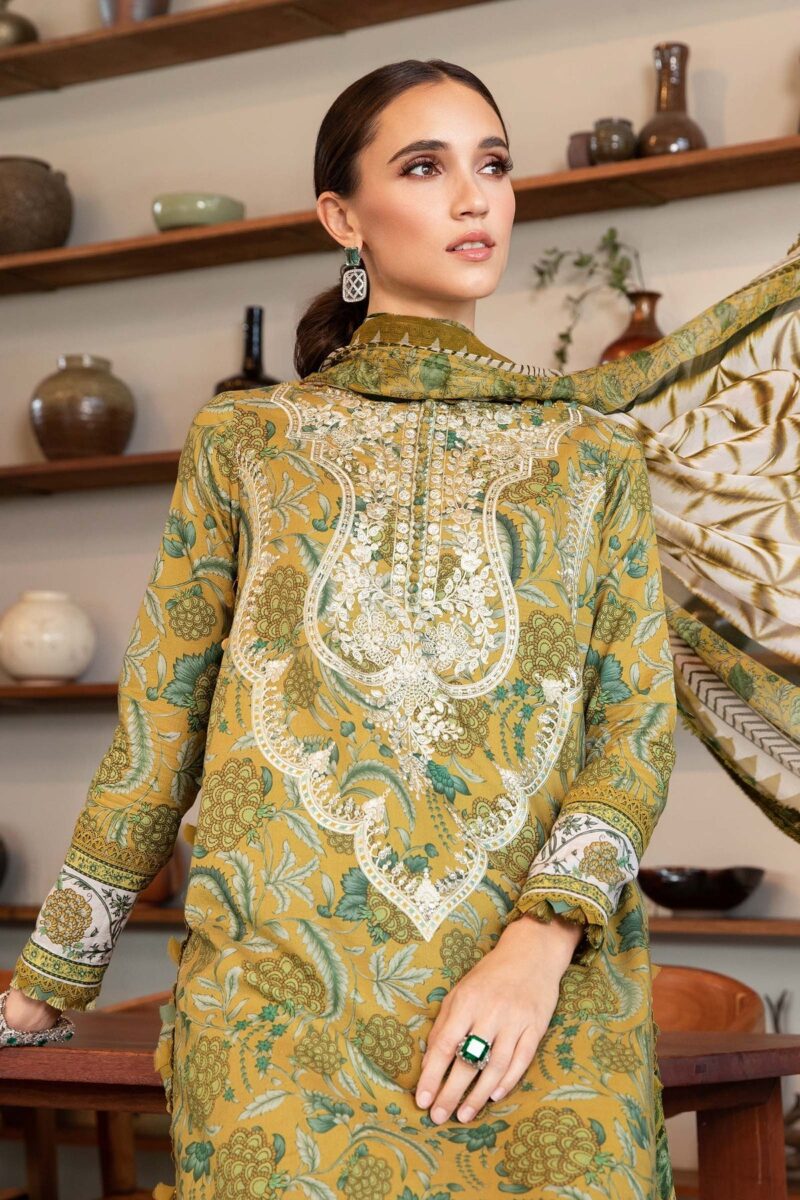 Maria.B MPrints Embroidered Lawn Unstitched 3Pc Suit MPT-2513-B