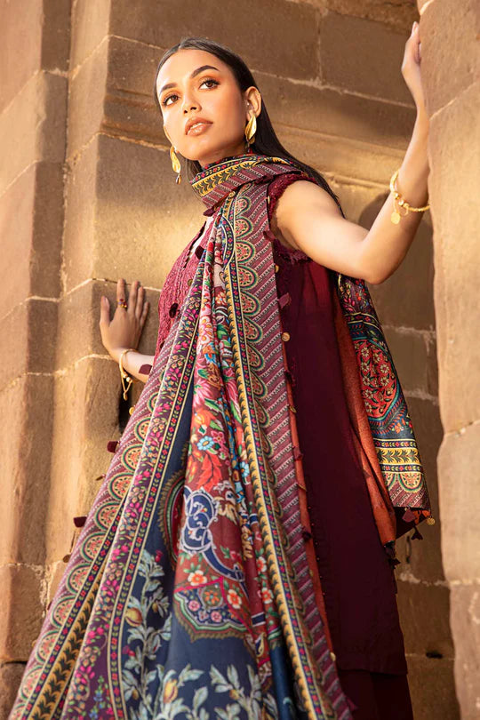 3 Piece Unstitched Printed Lawn Suit | MPT-2407-B