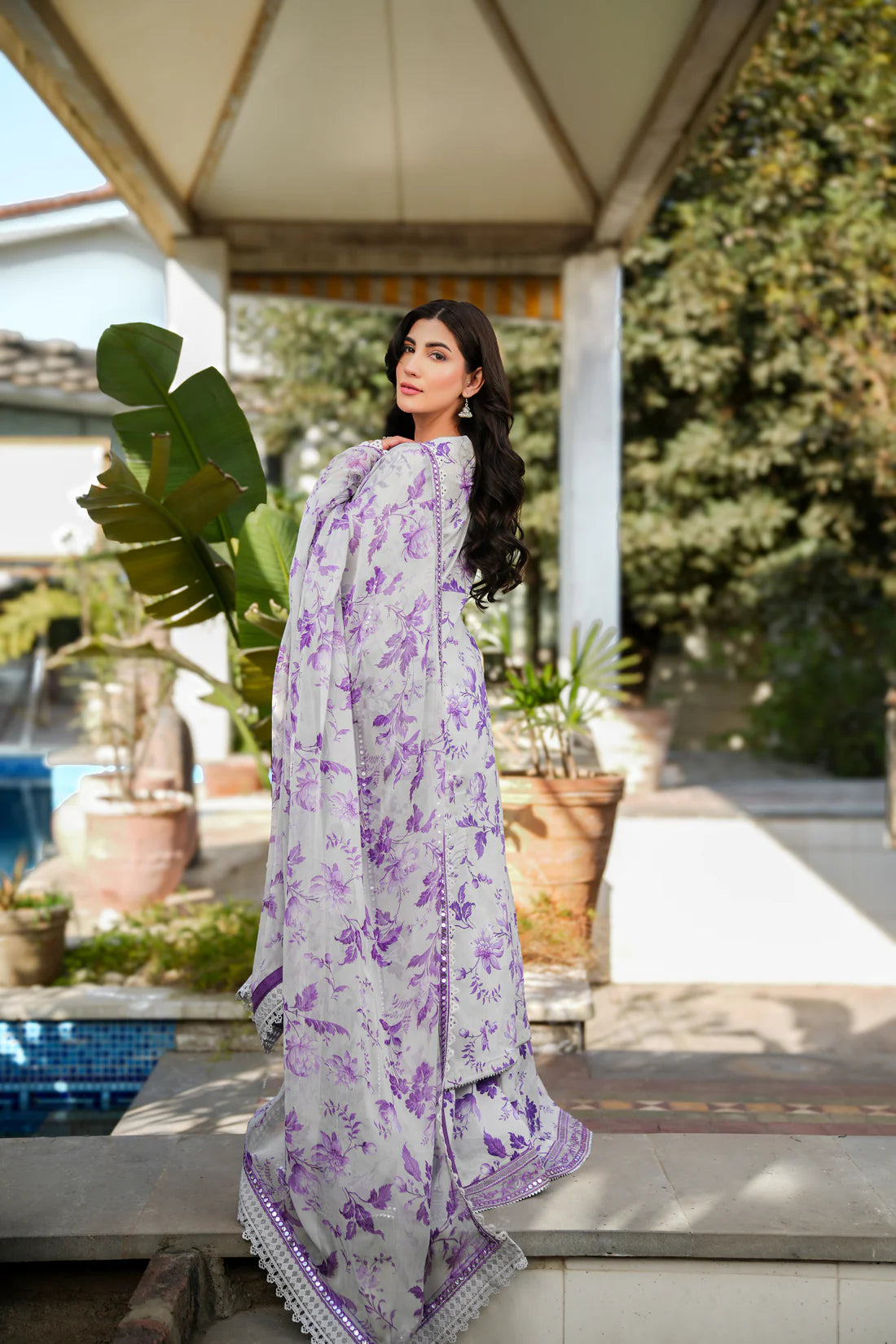 Aneelas | Purple - Digital Printed Luxury Lawn Collection