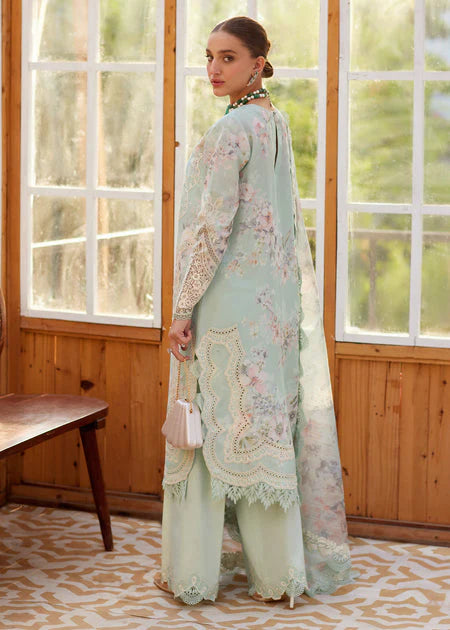 Crimson - Lawn - Unstitched - Aqua - 3pc Suit