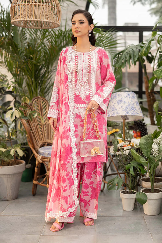 Maria B | Pink - 3 Piece Printed Lawn Suit